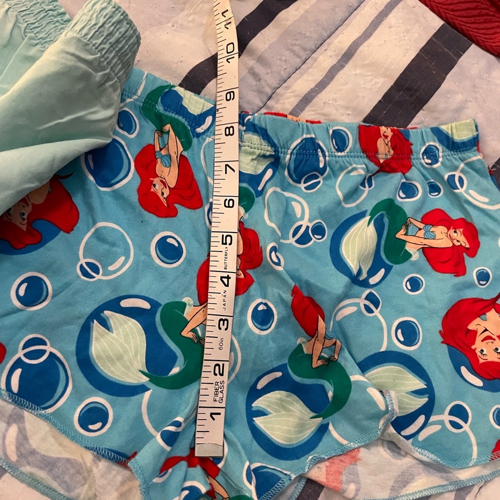 Disney Pinkies Palace Sleepwear shorts elastic cotton size small little mermaid - Picture 12 of 15